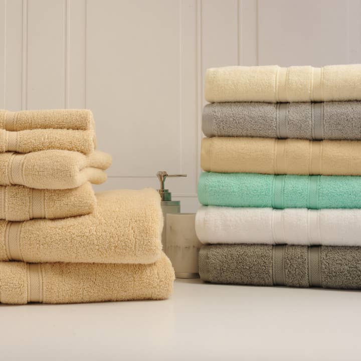 Bibb Home Zero Twist Handtuchset aus ägyptischer Baumwolle, 6-teilig für den Großhandel von Bed Bath Fashions