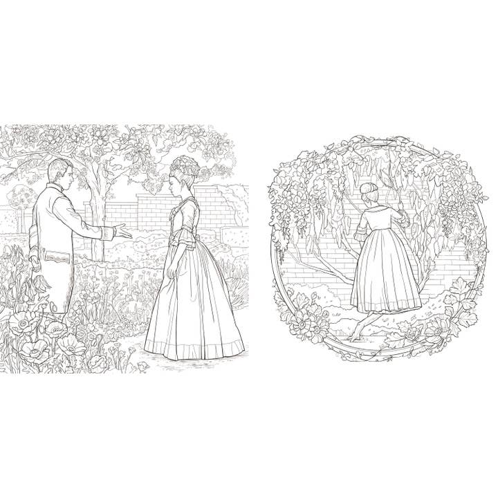 Penguin Random House LLC - Wholesale Coloring Book - Adult - Queen Charlotte, A Bridgerton Story: The Coloring Book