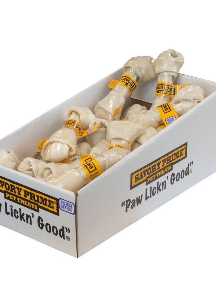 6/7" AMERICAN Knotted Bone Display 24/Pc for wholesale by Savory Prime