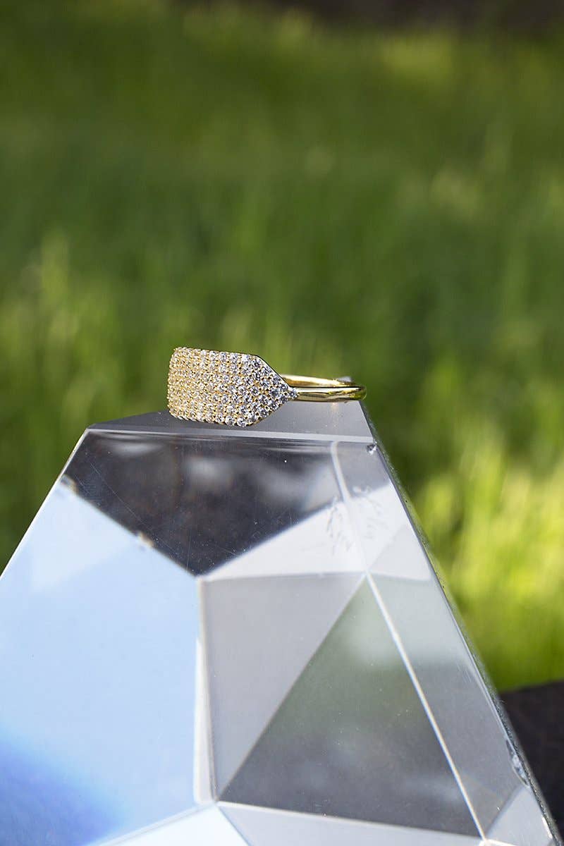 Native Gem – Anel multi-pedra por atacado – ANEL DE IDENTIFICAÇÃO - VERMEIL DE OURO 14K2