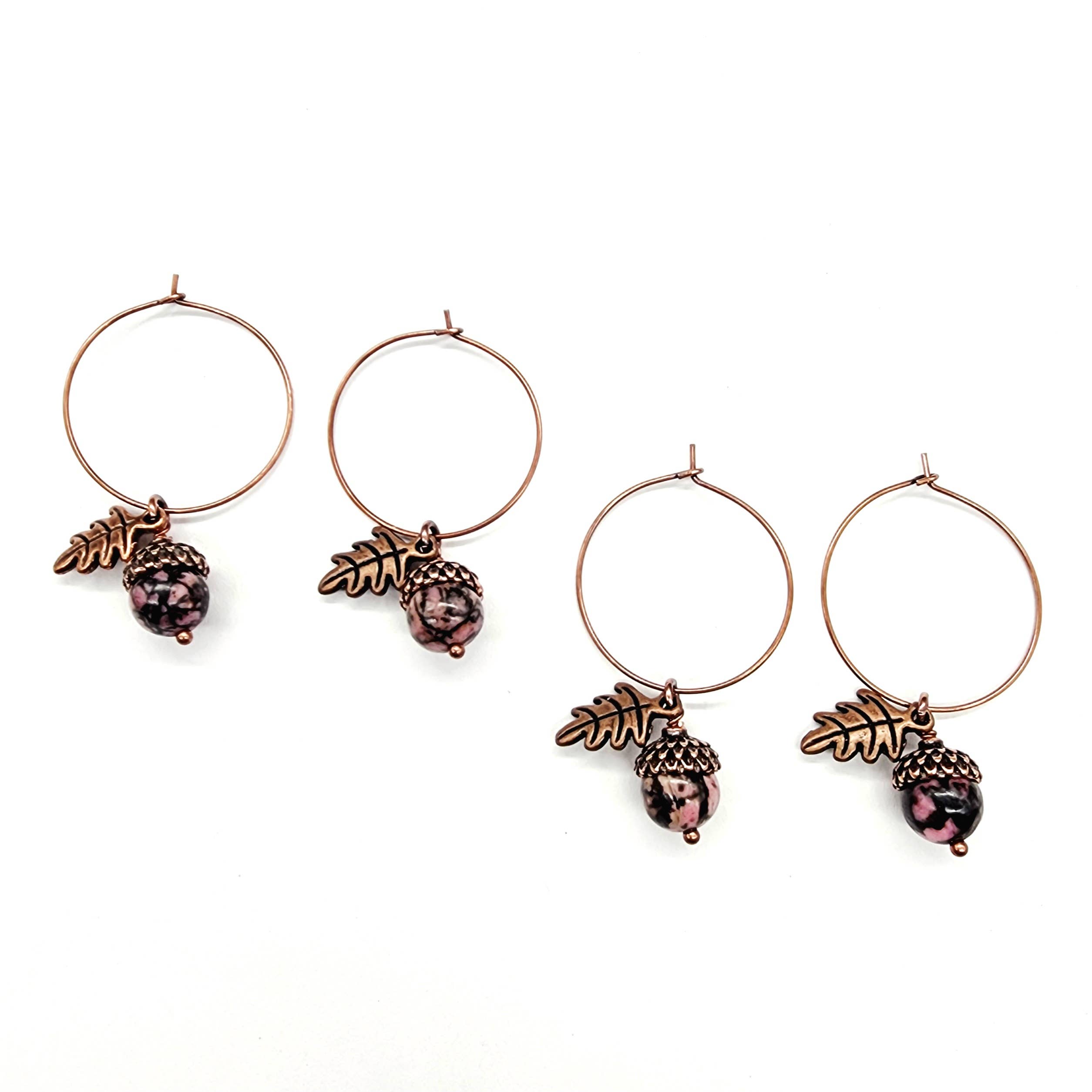 MergingMetals - Wholesale Dangle Earrings - Gemstone Acorn Earrings 20