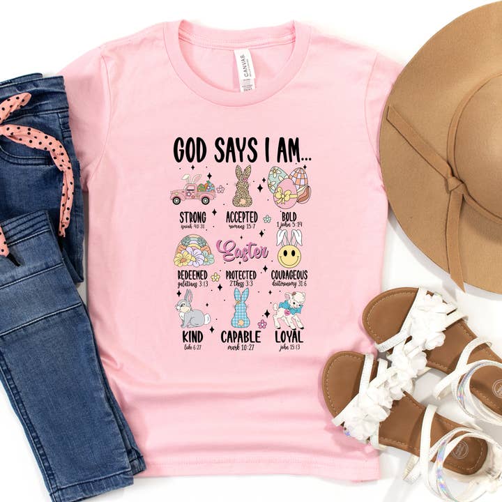 Easter - God Says I Am for wholesale by Ink Attic Wholesale