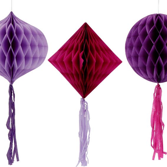 Conjunto Honeycomb - Posh Purple - 3 peças por atacado de Folat BV
