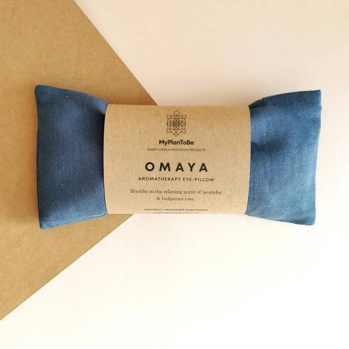 OMAYA / Aroma-Augenmaske - Blau für den Großhandel von MyPlanToBe