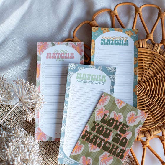 Bujo Bae - Wholesale Notepad - So MATCHA Better I To Do List Notepad PACK0