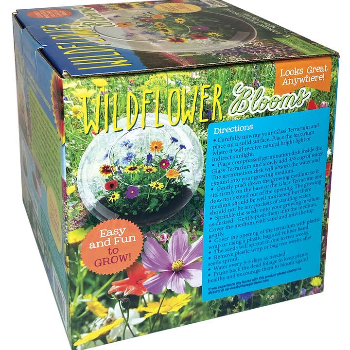 Silver Circle Products - Wholesale Terrarium - Wildflowers Glass Terrarium