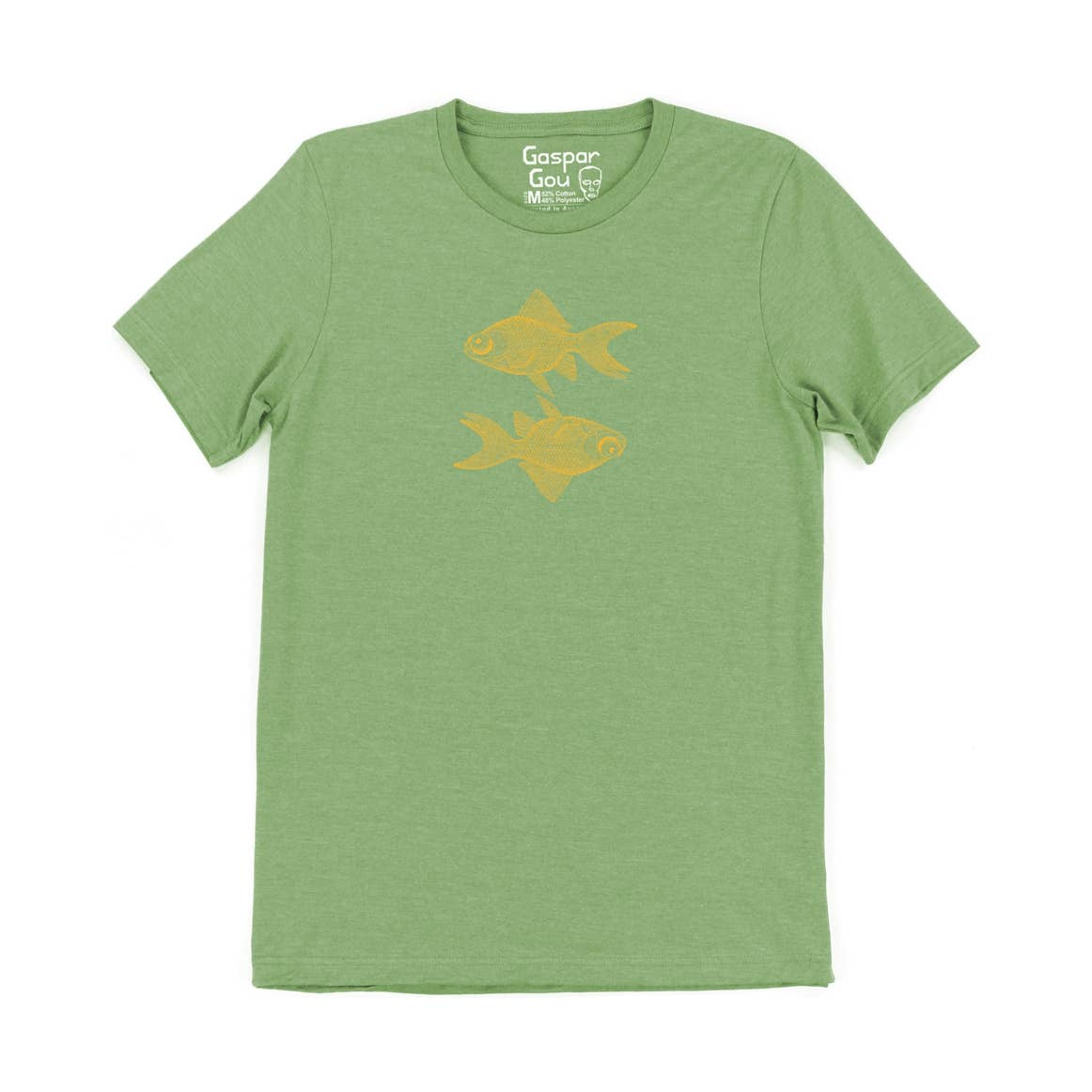 Gaspar Gou - Wholesale Screen Printed T-Shirt - Men's - Double Goldfish Charlie Tee4