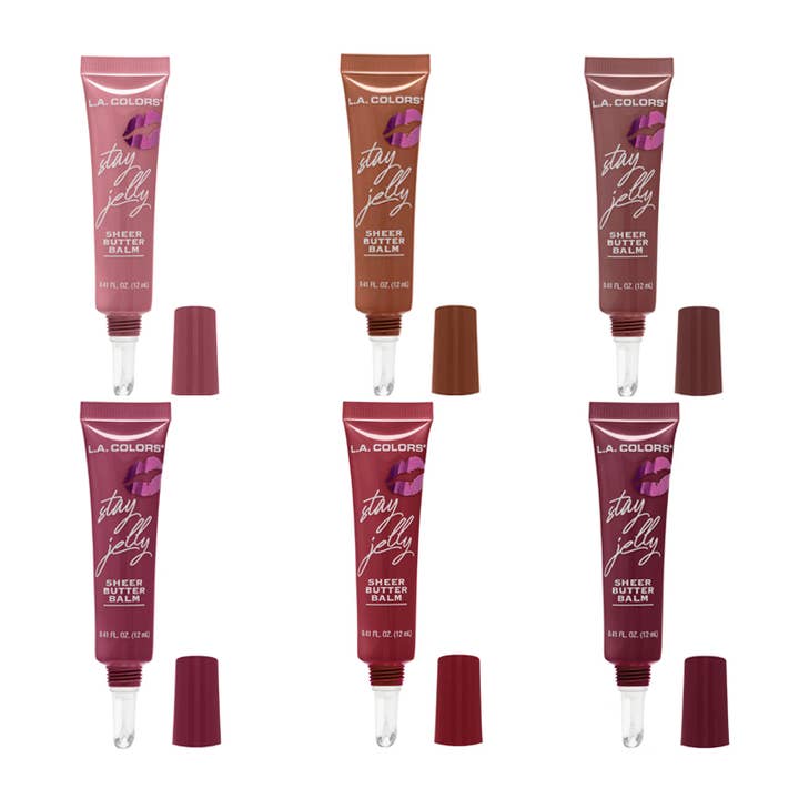 PINEAPPLE Beauty - Wholesale Lip Gloss - LA Colors CPD524 Stay Jelly Butter Balm Display - 36 pcs2