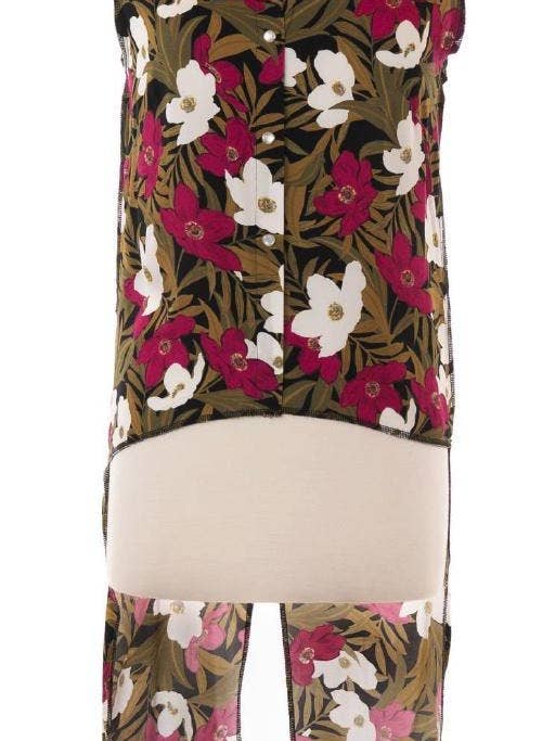 Franky Warhol Flowers Sleeveless Shirt for wholesale by Ears Of Buddha