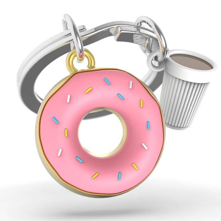 Anew International Corp. - Wholesale Keychain - Unisex - DONUT & COFFEE KEYRING