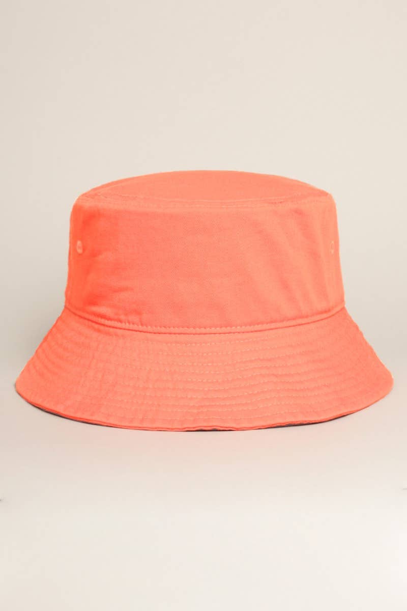 Fashion City - Wholesale Bucket Hat - Women's - Light Solid Color Cotton Bucket Fisherman Hat1