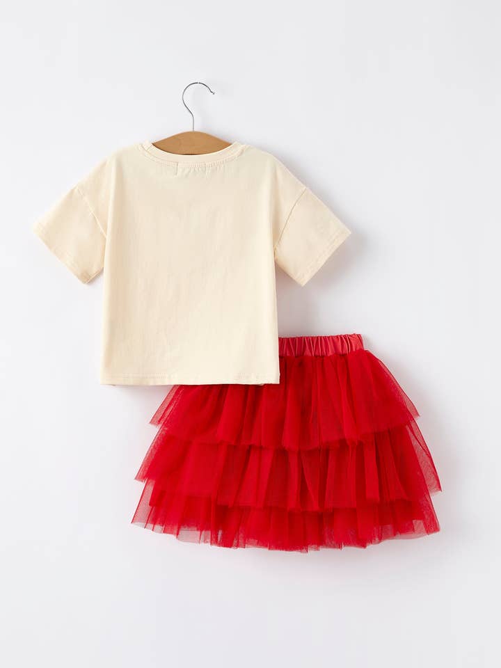 Rylee Faith Designs - Wholesale Dress - Kids - Independence Day Cherry Print Tulle Dress