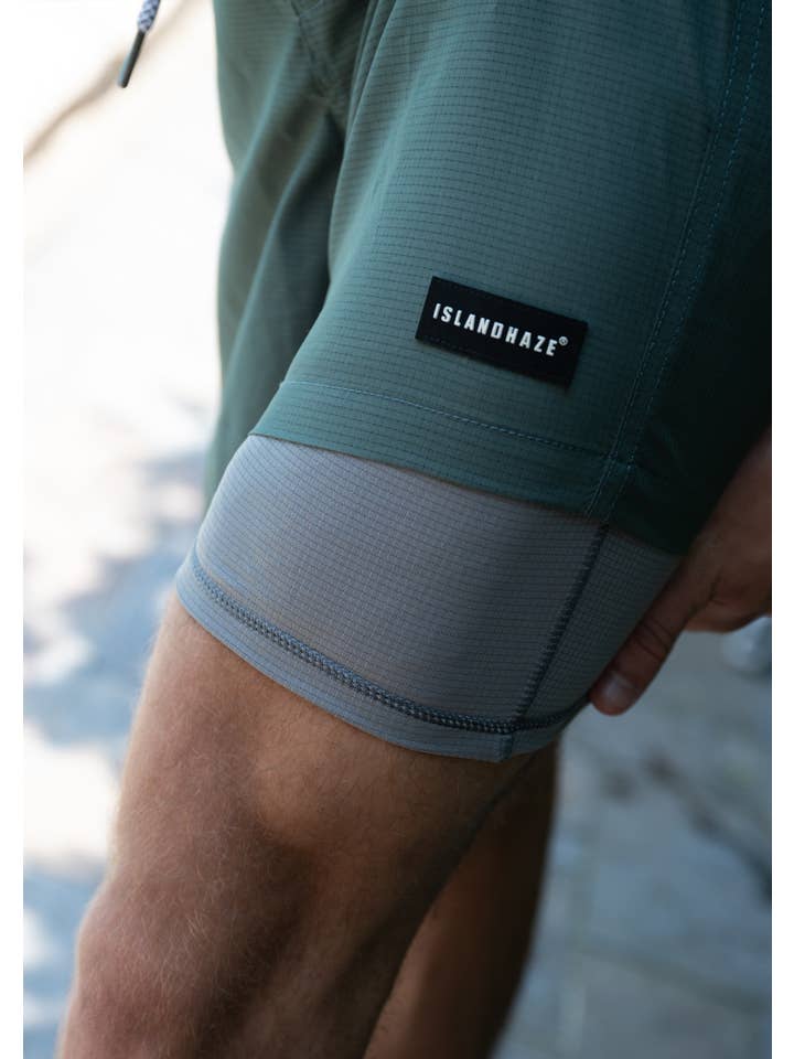 Islandhaze - Wholesale Swim Shorts - Men's - 6'' Inch Men's Solid new texture shorts-Oman8