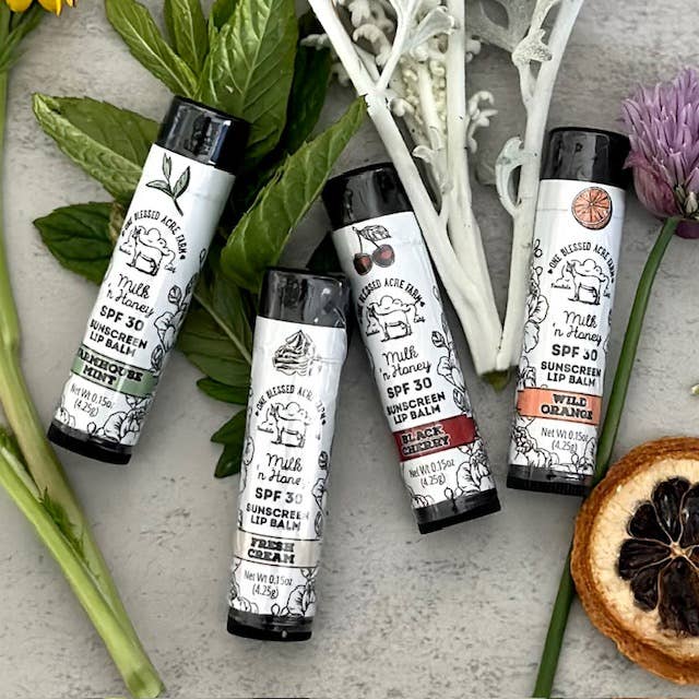 One Blessed Acre Farm - Wholesale Lip Balm - Milk & Honey Goat Milk Lip Balm2