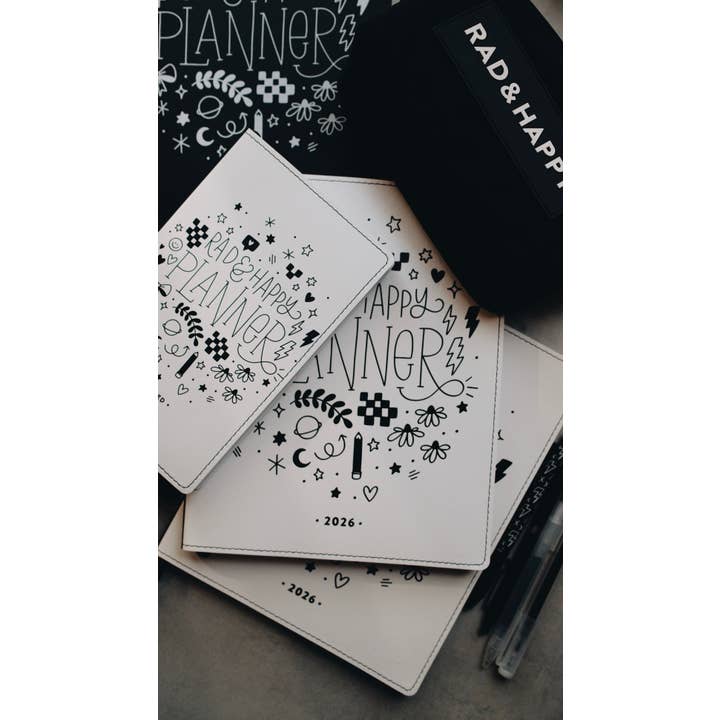 Rad & Happy - Wholesale Planner - 2026 Dated 8x10 Planner - Doodle Edition18