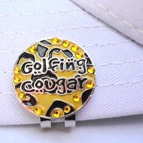 Fun Markers - Wholesale Sporting Accessories - Golfing Cougar with Crystals Ball Marker5