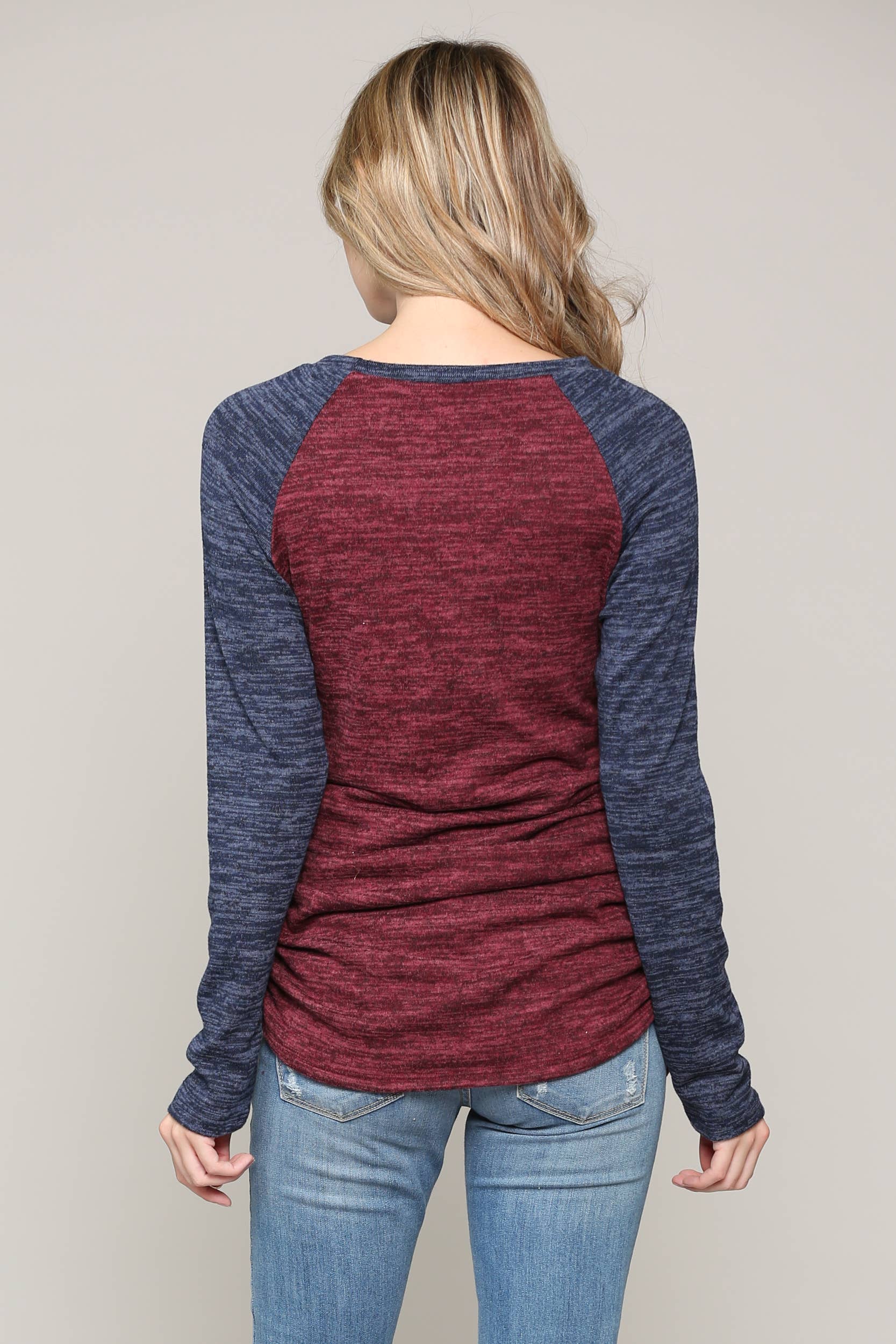 Hello Miz - Venta al por mayor Camiseta corta - Jersey color block jersey tejido maternidad30