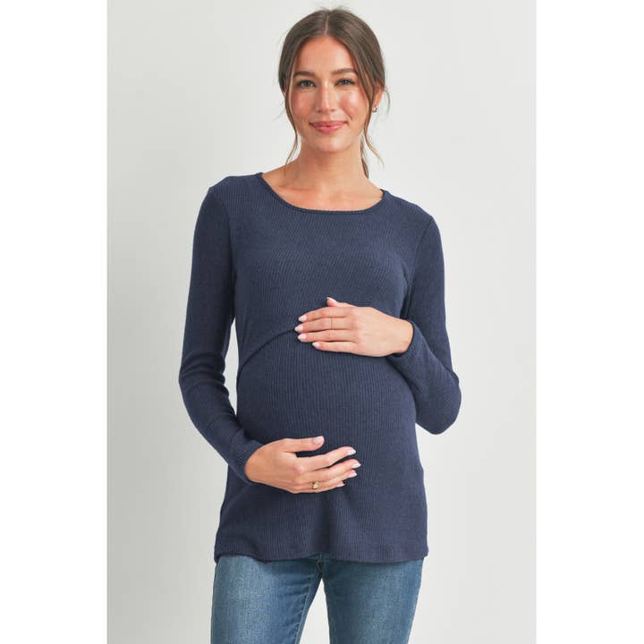 Hello Miz - Wholesale Nursing Top - Maternity - Double Layer Long Sleeve Maternity Nursing Top17