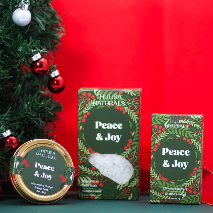Thulisa Naturals | Bath + Body - Wholesale Bar Soap - Christmas Moisturizing Shea Butter Gift Soap | Orange+ Sage
