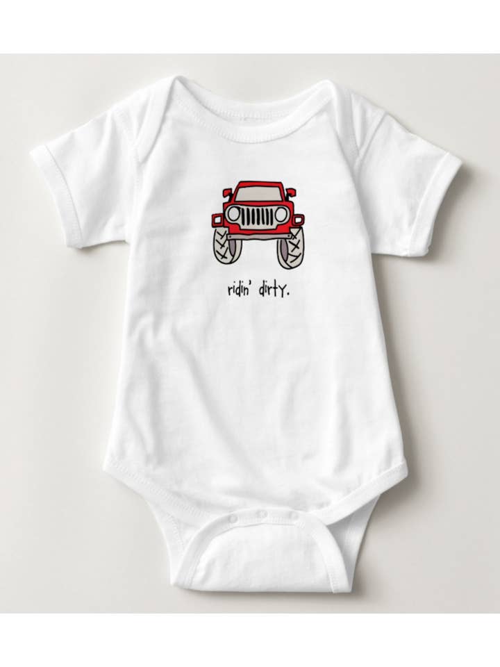 REMOVED BRAND - Wholesale Bodysuit (Non-Footed) - Baby - Ridin' Dirty Baby Bodysuit
