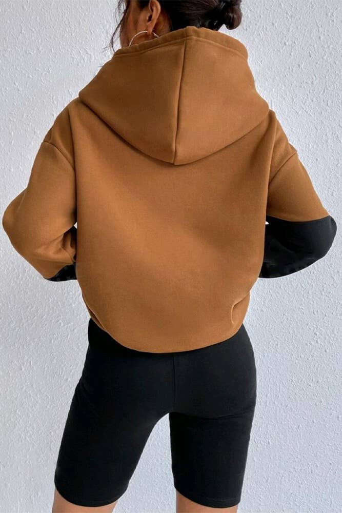 UNISHE - Vendita all'ingrosso Felpa con cappuccio - Donna - Felpa con cappuccio Colorblock ZK20775