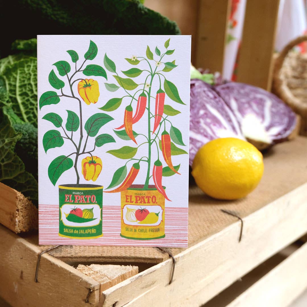 Printer Johnson Ltd - Wholesale Everyday Greeting Card - Chilli Peppers | Everyday greetings card | Garden, growing2
