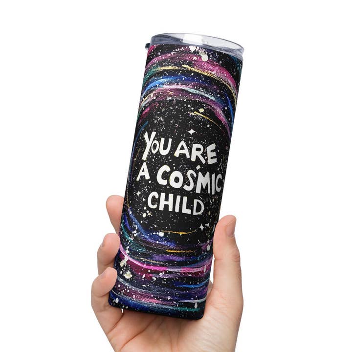Original Você É Uma Criança Cósmica - Copo Térmico de Aço Inoxidável por atacado de Jade Meraki Studios