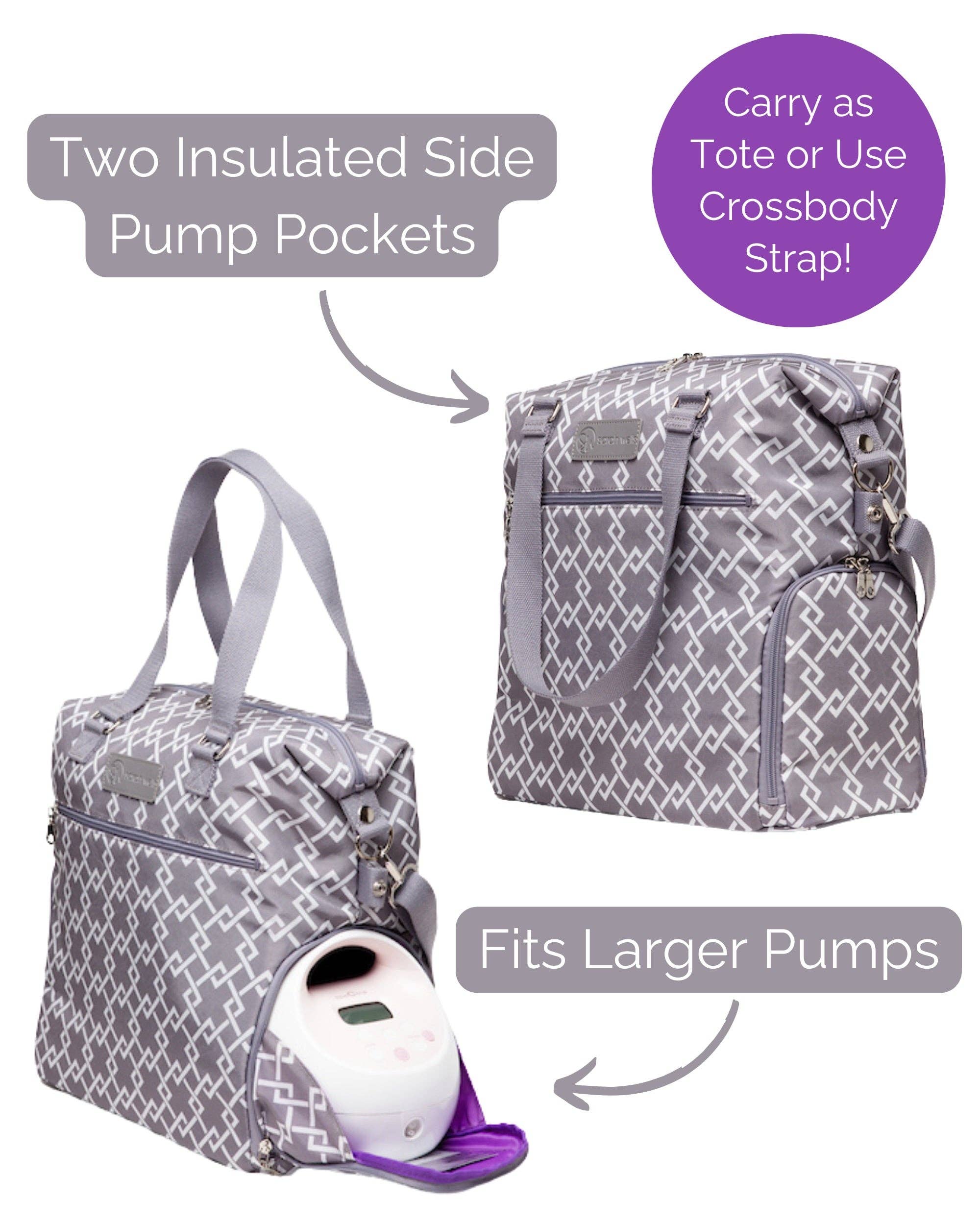 Sarah Wells Bags - Wholesale Tote Bag - Women's - Sarah Wells Lizzy Breast Pump Tote with Insulated Pocket18