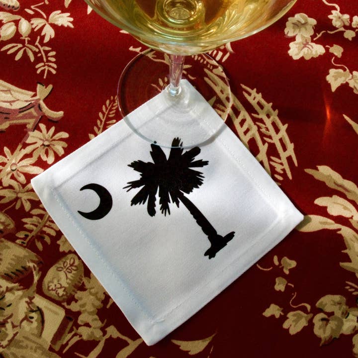 Down South House & Home - Wholesale Coasters - The South Carolina Palmetto Cotton Coaster