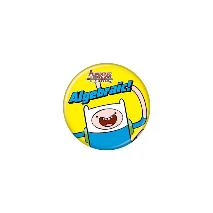Ata-Boy - Wholesale Lapel Pin/Button - Adventure Time Finn Algebraic Button