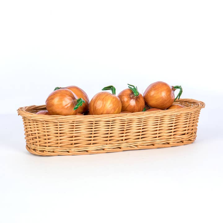 Willow Group - Wholesale Basket - Oval White Willow French Bread Serving Basket