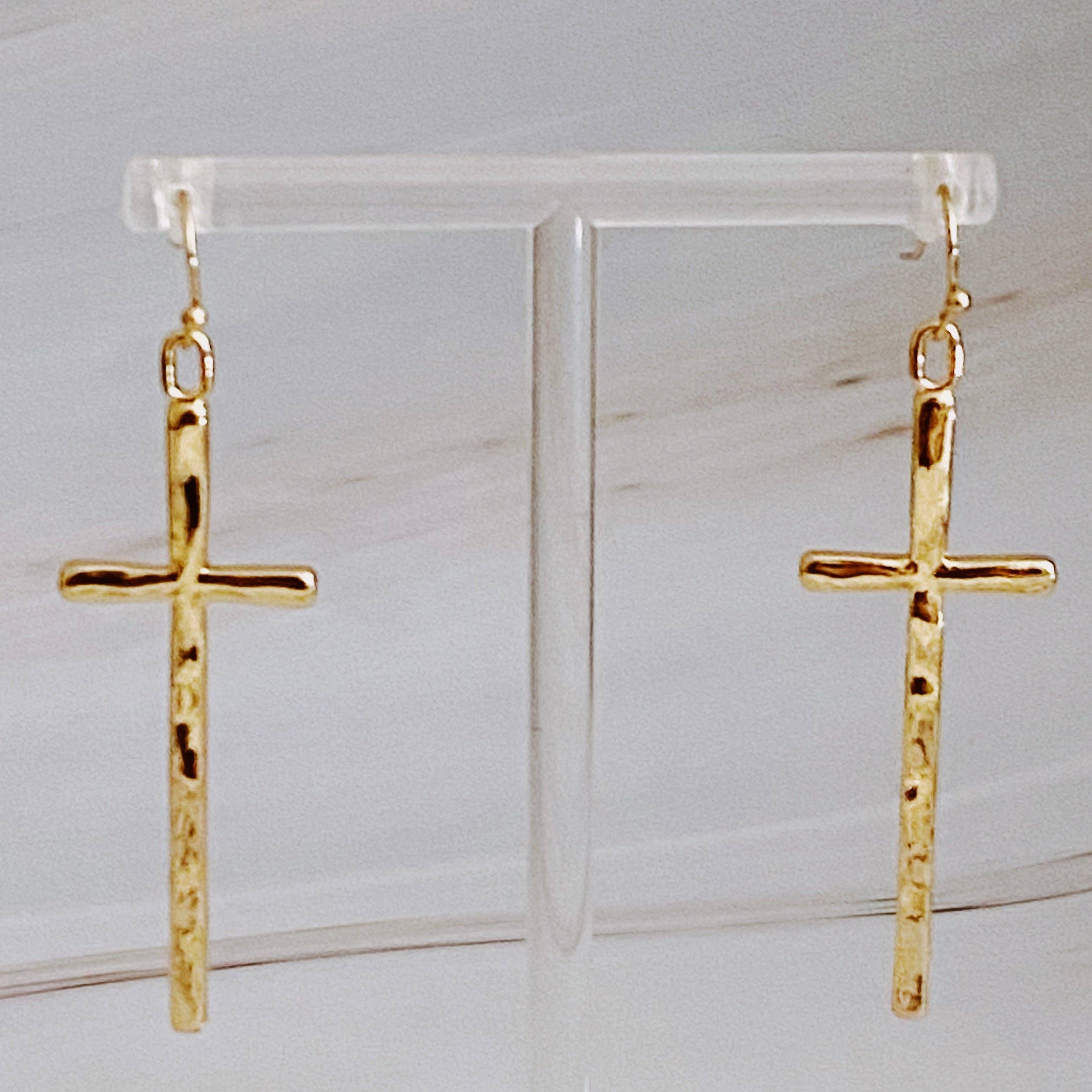 Wholesale Slim And Stylish Cross Earrings for your store Faire