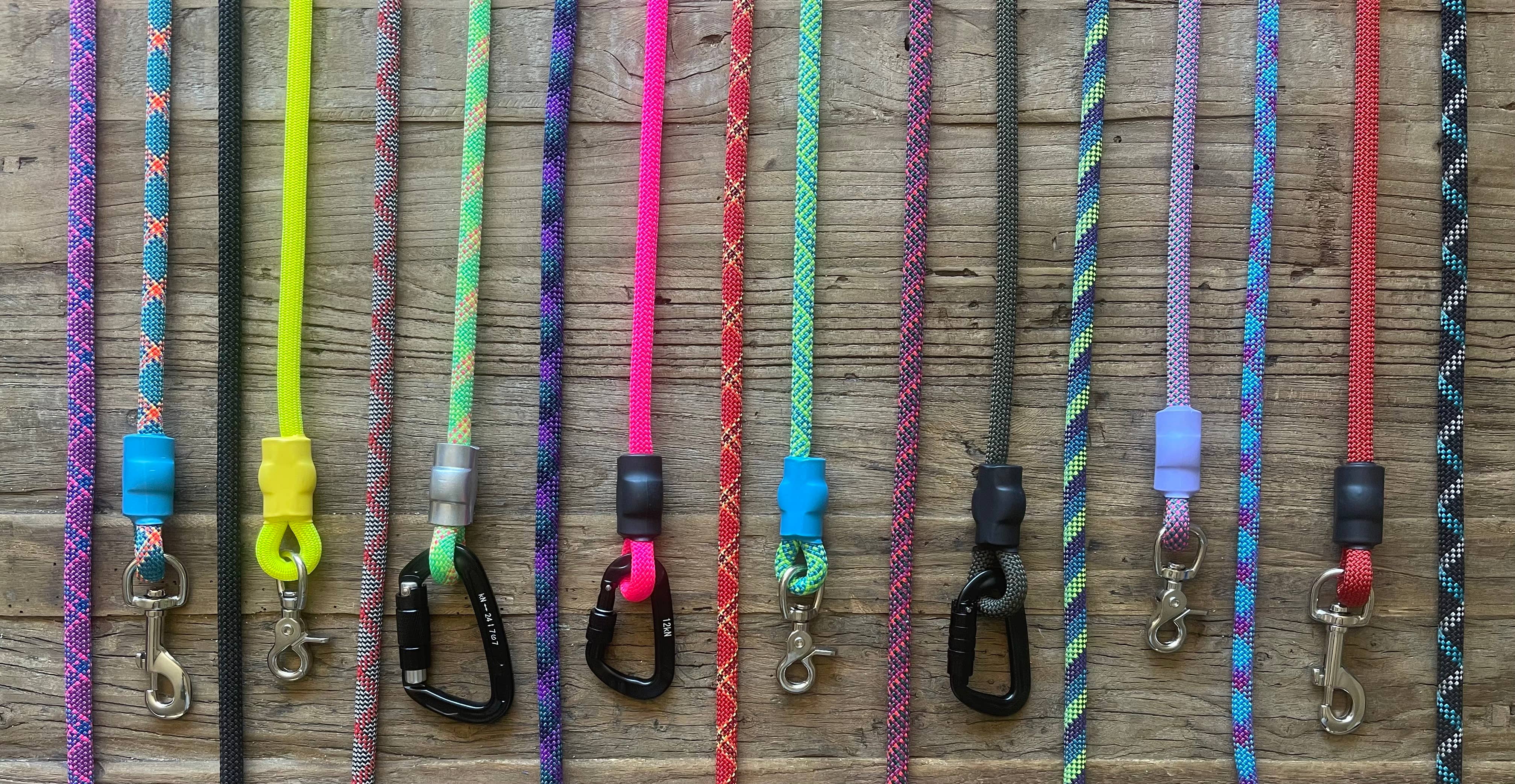 Upcycled Adventure - Wholesale Pet Leash - Dog - Assorted Recycled Professional Climbing Rope Dog Leashes2
