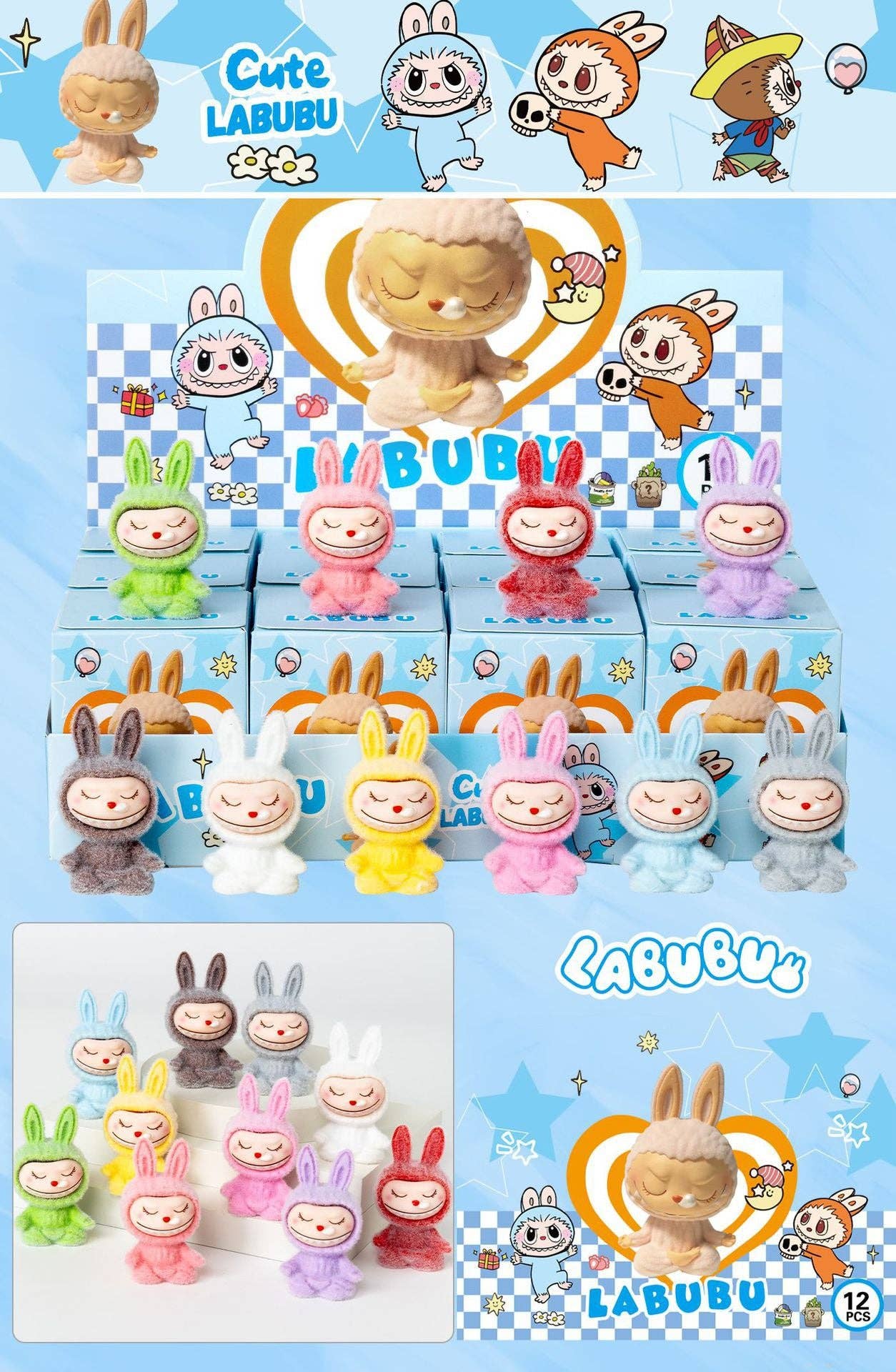 Auraquise - Vente Figurine – enfant - Jouet de collection en vinyle floqué de Noël Boîte surprise10