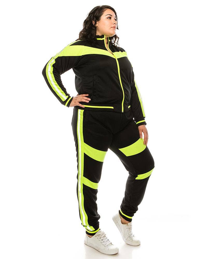 Victorious - Wholesale Tracksuit - Women's - Women Reflective Track Suits Plus Size7
