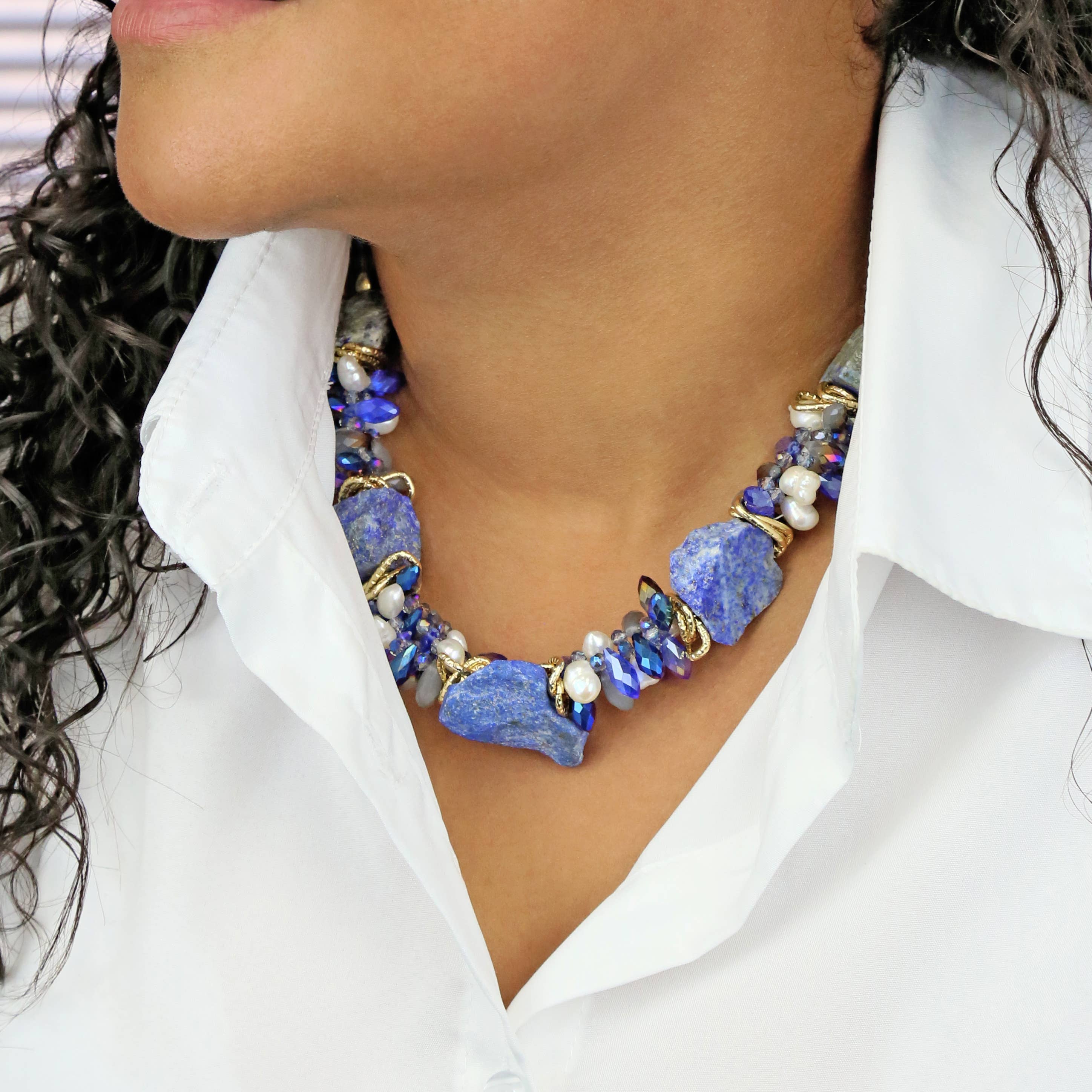 IST Jewelry - Wholesale Beaded/Pearl Necklace - Gemstones & Crystal Short Necklaces11