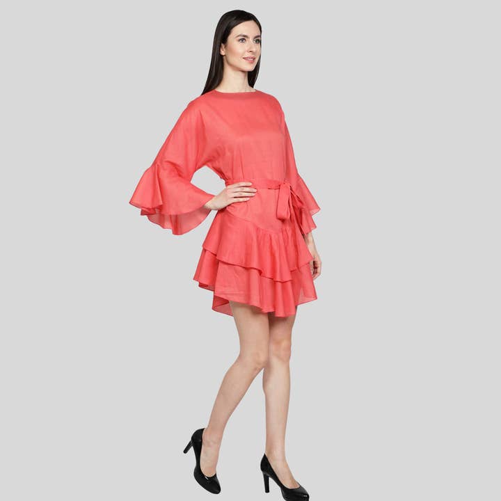 Robe rose Angel pour femme pour la vente par Love Stone Fashion LLC.