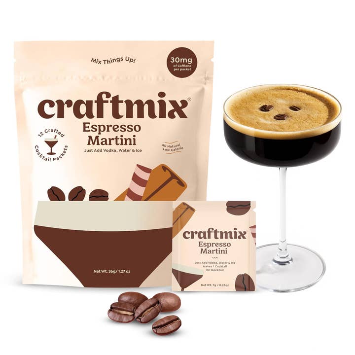 Mezclador para cóctel Espresso Martini - Multipack de 12 porciones para venta al por mayor de Craftmix