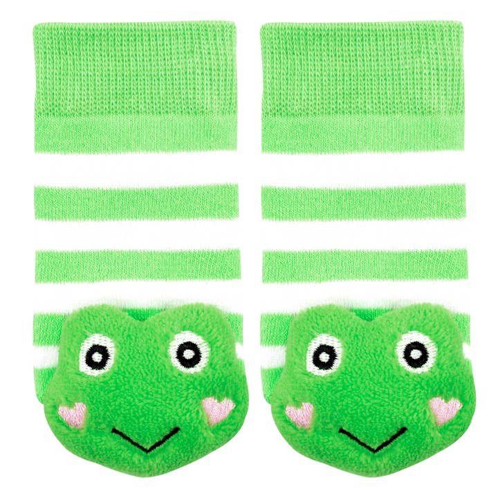 Boogie Toes - Vendita all'ingrosso Calzini - Neonati - Calzini a sonaglio Green Frog Boogie Toes1
