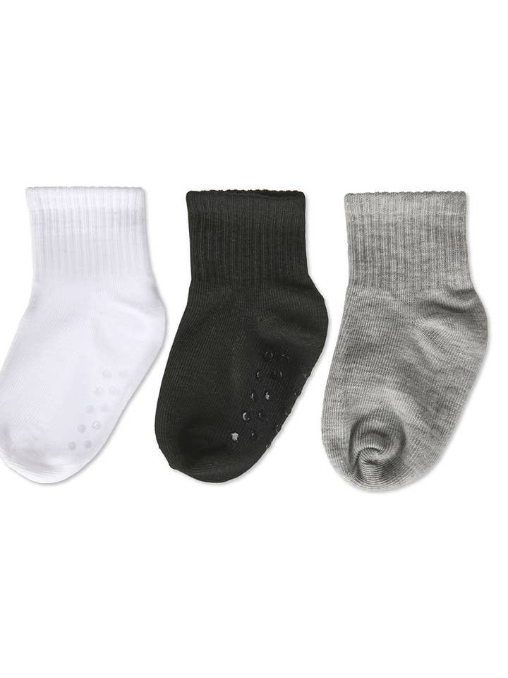 3 par spædbarn ribbede skridsikre ankelsokker for engroshandel hos Infinity Classics International Inc.