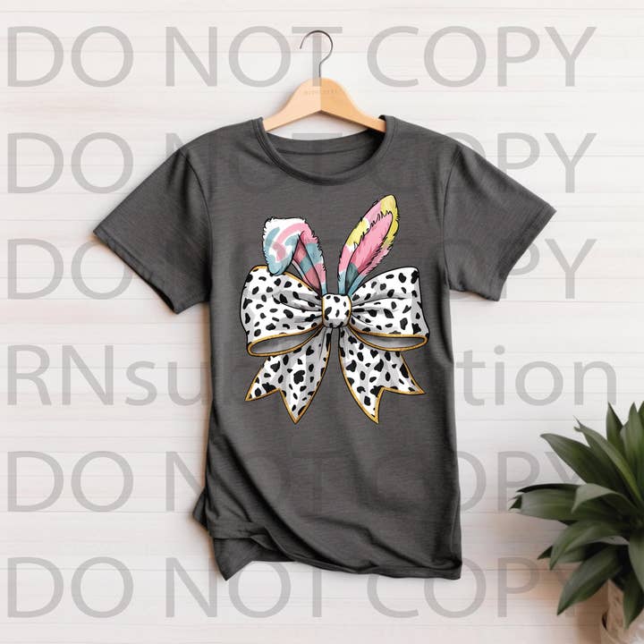 rnsublimation - Wholesale Sublimation Transfer - DTF Easter Bunny Bow Coquette Transfer Ready to Press4