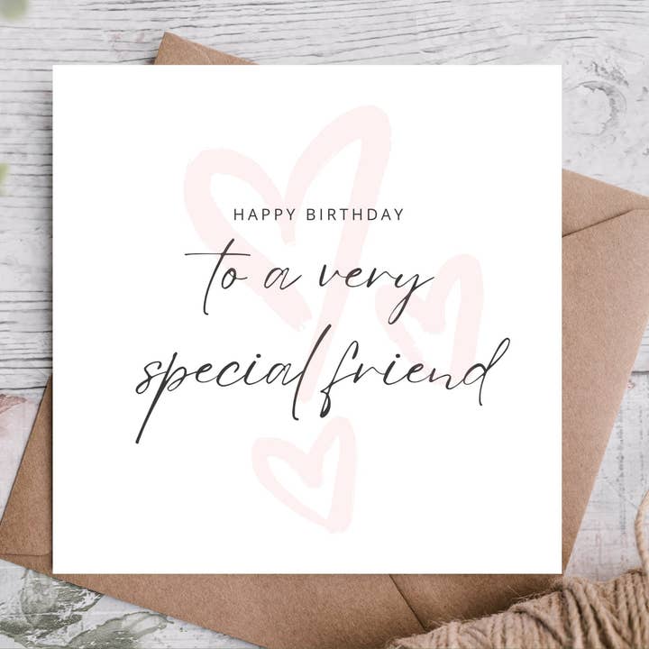 Birthday Card For Friend - Eco Friendly for wholesale by Highgrove Cards