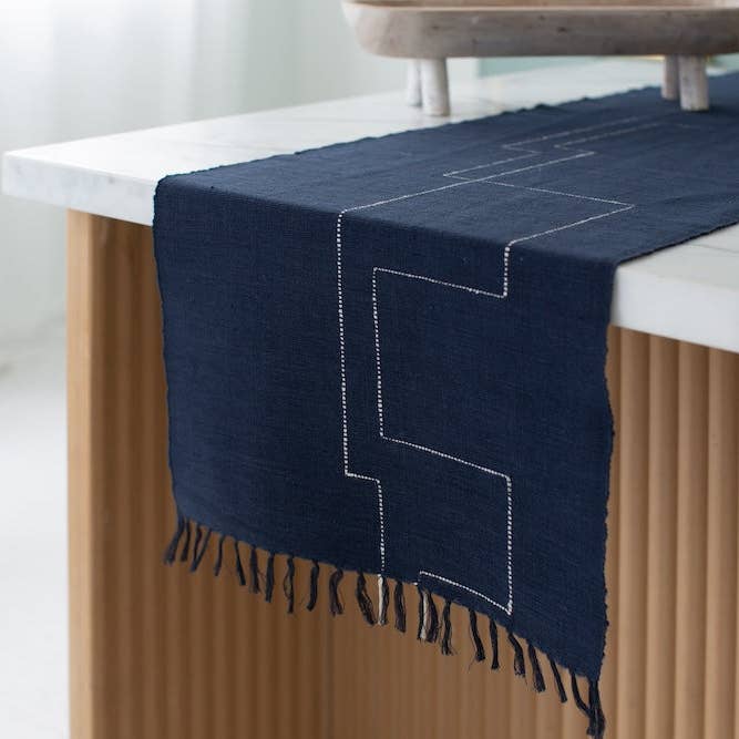 Sabahar - Wholesale Table Runner - Rift Valley Handwoven Ethiopian Cotton Table Runner8