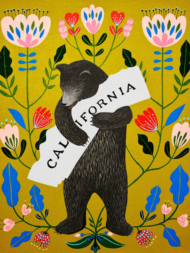 "I Love You California" Verde Print for wholesale by 3 Fish Studios