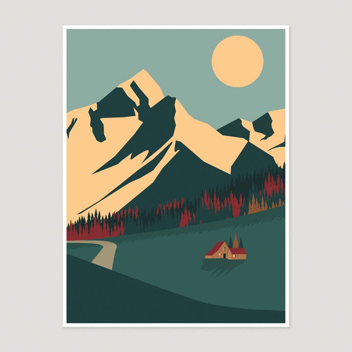 Automne Cabine Impression Fine Art pour la vente par Keeler & Sidaway