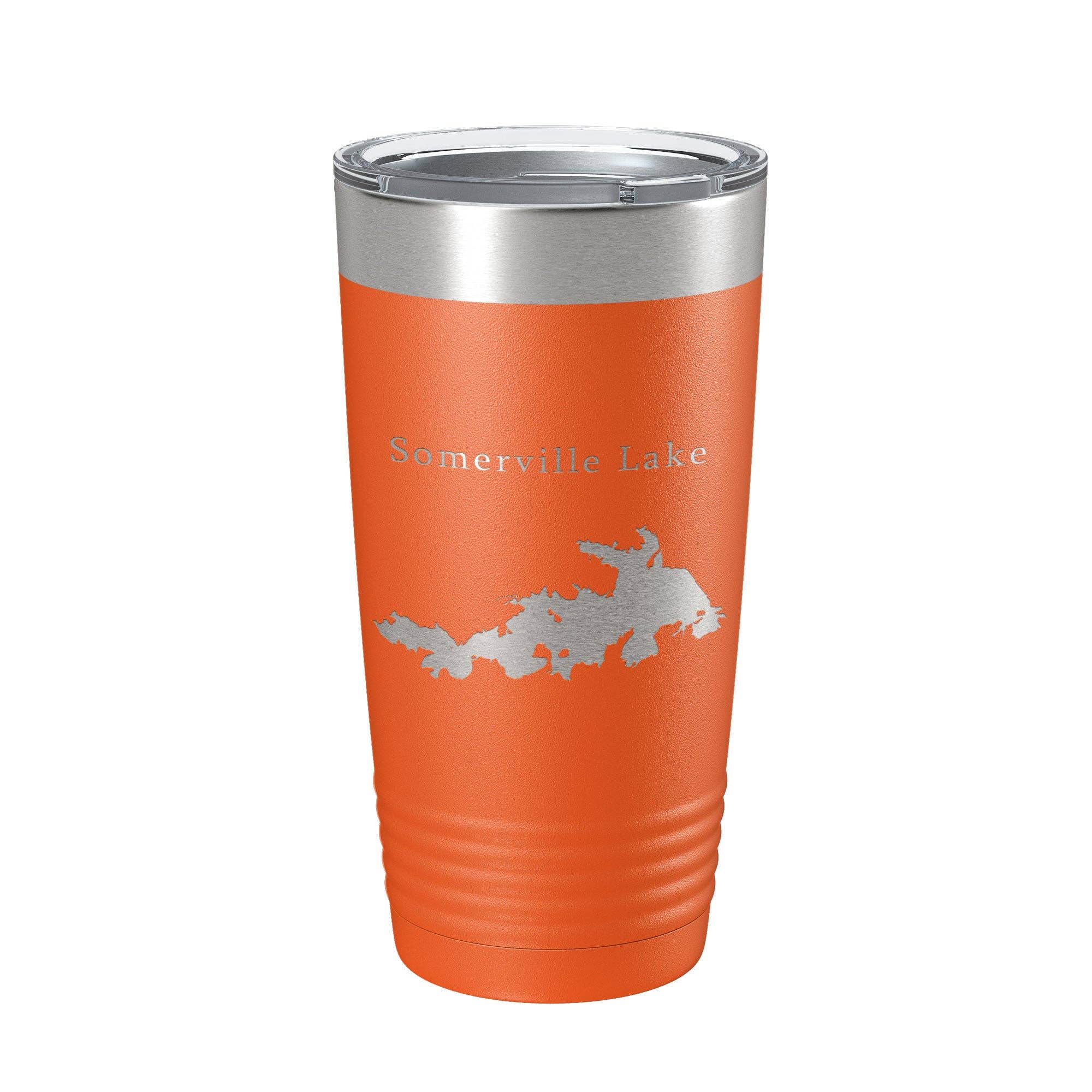 CarveBright - Wholesale Insulated Mug/Tumbler - Somerville Lake Map Tumbler Travel Mug Insulated Laser Engraved Coffee Cup Texas 20 oz9