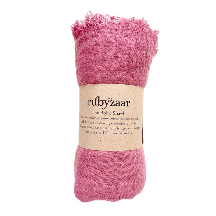 Boho Schal - Dusty Rose für den Großhandel von Rubyzaar