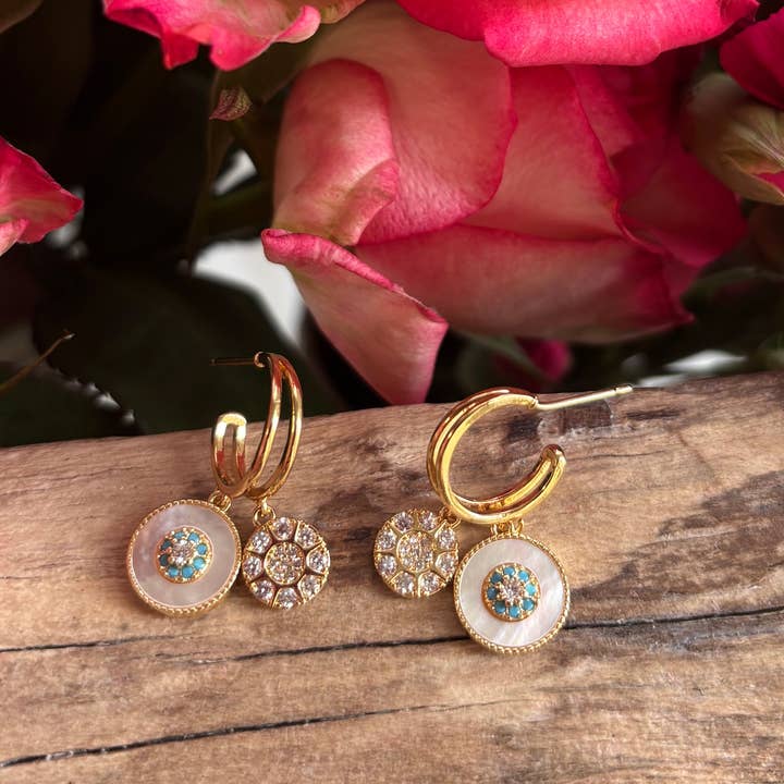 14ct Gold Plated Ocean's Daughter Earrings for wholesale by Ocean Ripples