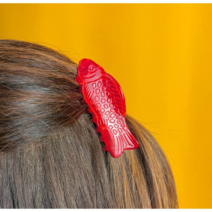 MackBecks - Vendita all'ingrosso Fermaglio per capelli - Donna - Artiglio per capelli Sweetish Fish ciliegia2