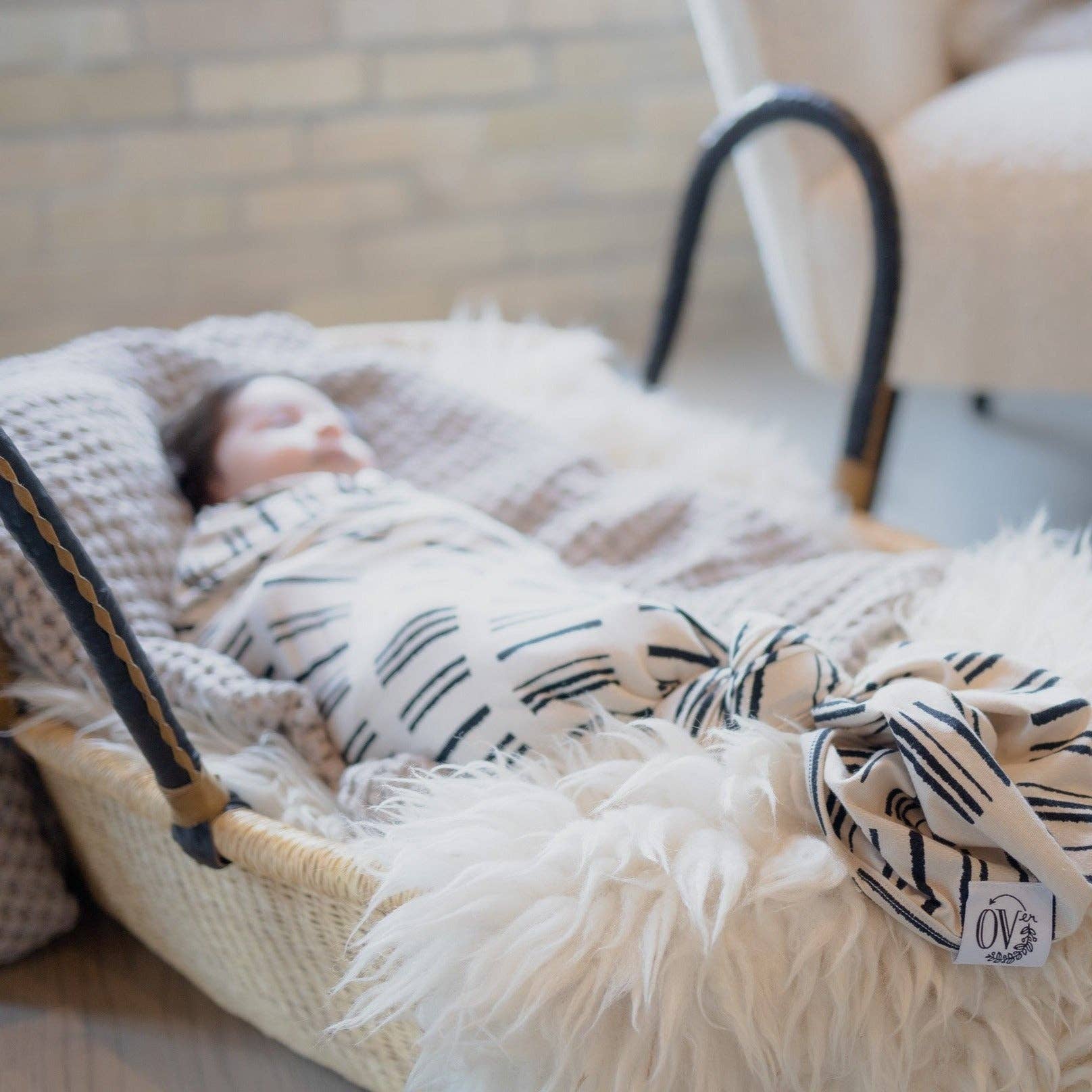 The OVer Company – wholesale Swaddle – Baby – Milo - Butter Blanket1